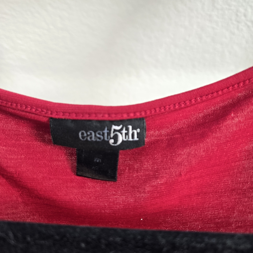 Red Ruffled Women's Top - Picture 3 of 3